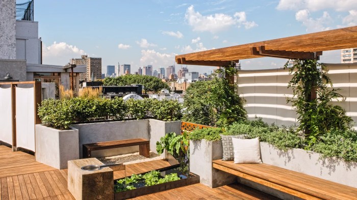 Groß dachterrasse gestalten