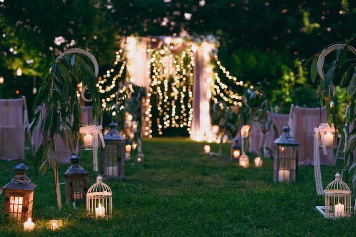 Garten deko hochzeit